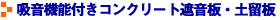 吸音機能付きコンクリート遮音板・土留板