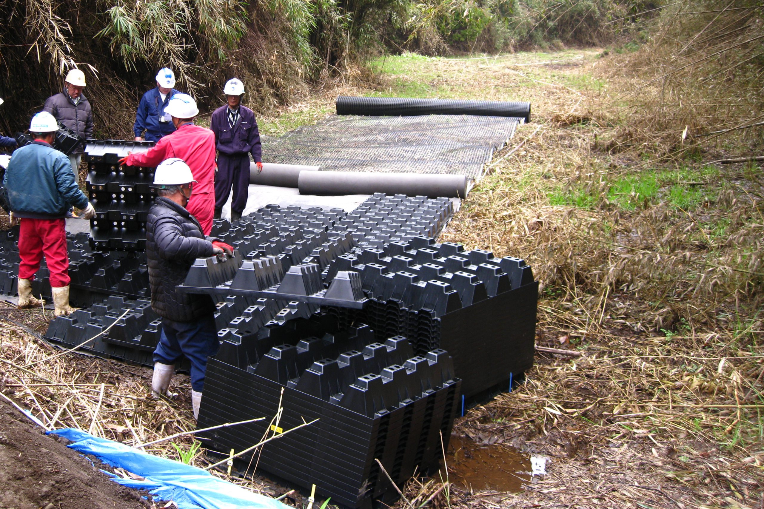 九州北部豪雨復旧工事（大分県竹田市菅生地区）
